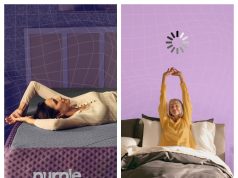 Purple Review: The Science-Backed Mattress Built for Pressure-Free Comfort Couple relaxing on a Purple mattress in a bright modern bedroom