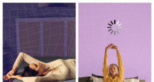Purple Review: The Science-Backed Mattress Built for Pressure-Free Comfort Couple relaxing on a Purple mattress in a bright modern bedroom